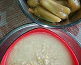 A picture of step 1 of Oat,almond,jack-fruit smoothie.