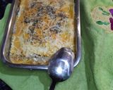 Foto del paso 5 de la receta Lasaña de pasta de croquetas de tortilla de calçots y jamón