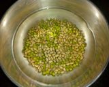 A picture of step 1 of Moong Matki (moth) Misal Pav.