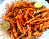 A picture of step 5 of Kurkure Corn Chat.