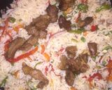 A picture of step 6 of White fried rice.