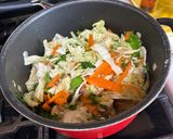 A picture of step 4 of Shrimp and Chicken Pancit Canton.