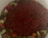 Foto del paso 3 de la receta: Pisto de Calabacín y Berenjena con Garbanzos y Crujiente de Serrano !!!