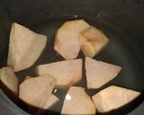 A picture of step 1 of Yam/Jimmikand Chutney.