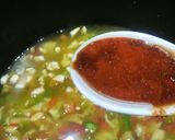 A picture of step 5 of Hot and sour soup.