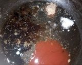 A picture of step 1 of Mongolian chicken gravy with rice.
