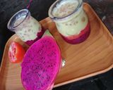Foto langkah ke 6 dari resep Dessert Naga dengan Sagu Mutiara, jeli kelapa dan Chocolatos Matcha.
