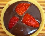 A picture of step 3 of Chocolate tart with strawberry.