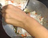 A picture of step 7 of Chinese fried rice.