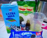 Foto langkah ke 1 dari resep Puding Busa Oreo.