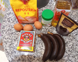 Foto del paso 1 de la receta: Bizcocho de plátanos y chocolate sin gluten en Amasadora