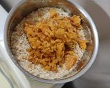A picture of step 3 of Protein rich roasted sunflower seeds laddu.