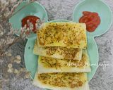 Foto langkah ke 5 dari resep Garlic Bread Teflon Simple ala Pizza Hut (camilan anak 12+).