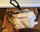 A picture of step 1 of California Farm Barbecue Smoked Chicken.