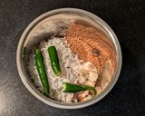A picture of step 2 of Pabda Paturi (Pabda fish cooked in banana leaf).