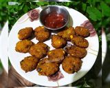 A picture of step 6 of Matar Dal Fritters.