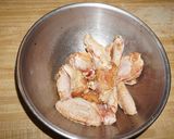 A picture of step 2 of Mongolian chicken wings.