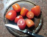 Foto del paso 2 de la receta: Tarta de repollitos de Bruselas y tomate🥬🍅