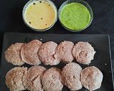 A picture of step 4 of Ragi idly.