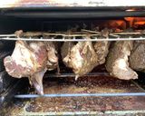 A picture of step 1 of California Farm Dried Meat Wrapped Melon Tapas.