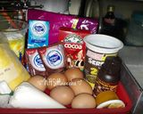 Foto langkah ke 1 dari resep Brownies Cokelat Kukus Ganache Siram.