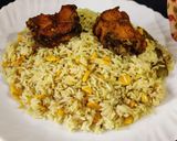A picture of step 6 of Sweetcorn pulao.