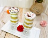 A picture of step 3 of Vanilla cake parfait.
