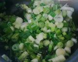 A picture of step 3 of Quick green onion sabji.