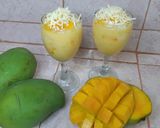 Foto langkah ke 8 dari resep Es Susu Mangga Jelly Kelapa.