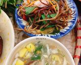 Hình bước làm 4 của món Súp gà rau củ 🌽 🥕