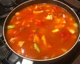 A picture of step 8 of Chicken & chorizo paella.