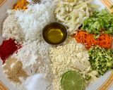 A picture of step 1 of Leftover Rice 🍚 Lauki & Veggie 🥗 Wala Ring Dhokla / Muthiya - Zero Waste, Full Taste!!.