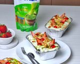 Foto langkah ke 3 dari resep 641. Brownies Matcha Cream Strawberry.