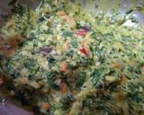 A picture of step 1 of Palak (Spinach)Pakoda.