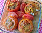 Foto del paso 8 de la receta: Tomatitos medianos al horno rellenos de anchoas y tapenade