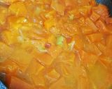 A picture of step 1 of Paccheri with Pumpkin Cream and Shrimp.