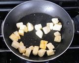 A picture of step 1 of Saag paneer.