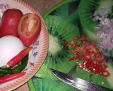 A picture of step 1 of Spicy red chilli Omlet.