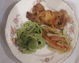 Foto del paso 13 de la receta: Muslo asado acompañado de spaghetti verde y verduras salteadas