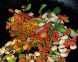 A picture of step 2 of Quinoa in upma style.
