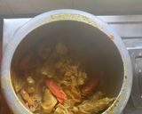 A picture of step 5 of Bihari style Mutton.