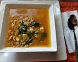 Foto del paso 7 de la receta: Sopa de estrellitas con pollo y espinacas