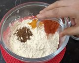 A picture of step 6 of Aloo Chaap.