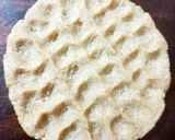 A picture of step 6 of Bhakhari (flat bread).