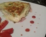 Foto del paso 4 de la receta: Tortilla de papas rellena de jamón y queso mozzarella (NO ES TORTILLA ESPAÑOLA.)
