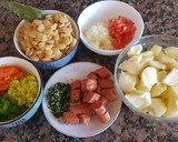 Foto del paso 1 de la receta: Guiso de invierno, con porotos de manteca y húngaras. 👨‍🍳