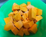 Foto langkah ke 1 dari resep Kolak Labu Kuning, Pisang & Kolang kaling.