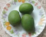 A picture of step 1 of Raw Mango Chutney 😊😊😊.