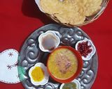 A picture of step 4 of Dal pakwan.