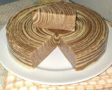 Foto langkah ke 8 dari resep Puding Roti Tawar Zebra.
